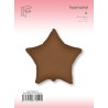 Globos Foil con Forma de Estrella De 18" Choco Brown  www.globodeco.es