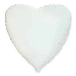 Glos de Foil Corazones 9" Color BLANCO www.globodeco.es