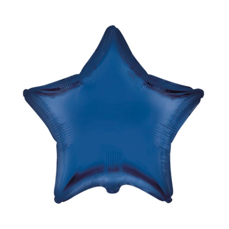 Globos Foil Estrellas 18" (45Cm)  Azul Marino Satin  www.globodeco.es