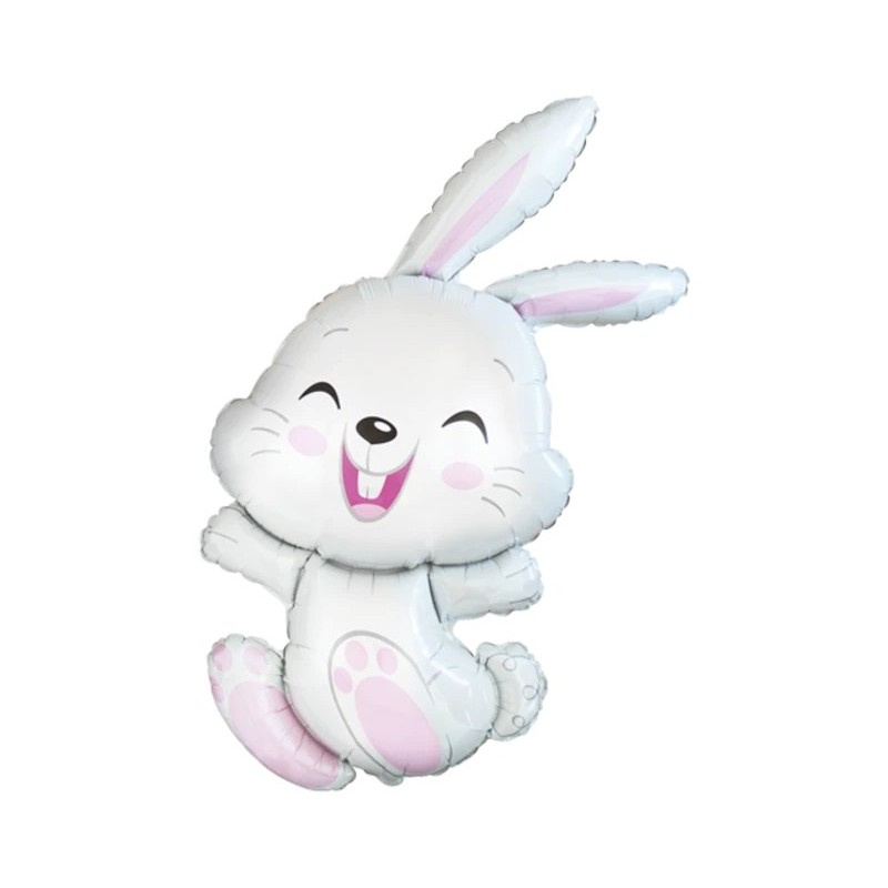 Globos Foil Minishape de 15" x 9" CONEJO ROSA  www.globodeco.es