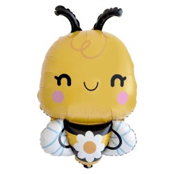 Globos Foil Mini 13" x 9" (33Cm x 22Cm) Abeja Linda  www.globodeco.es