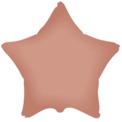 Globos Foil con Forma de Estrella 18" VINTAGE ROSE  www.globodeco.es