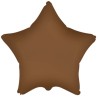 Globos Foil con Forma de Estrella De 18" Choco Brown  www.globodeco.es