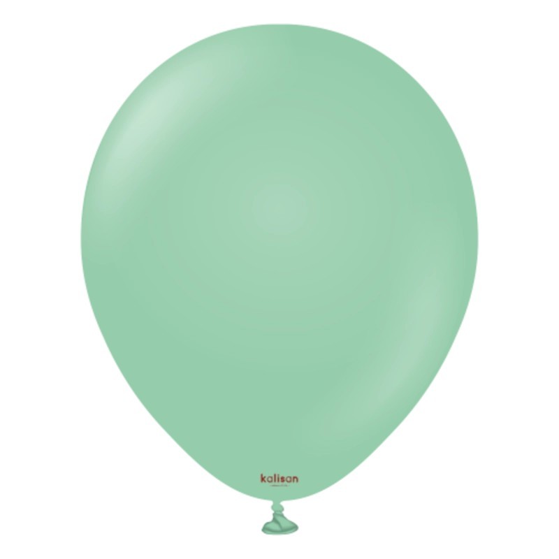 Globos Redondos Látex 18" VERDE MENTA Kalisan  www.globodeco.es