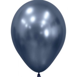 Globos Redondos Látex 5" (13Cm) Reflex Azul Galaxy  www.globodeco.es